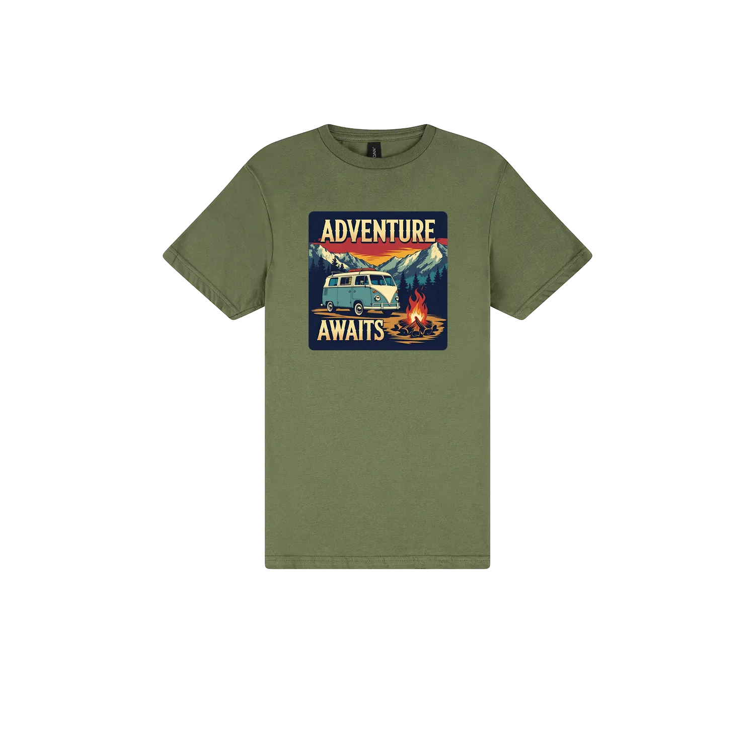 Military Green front flat lay