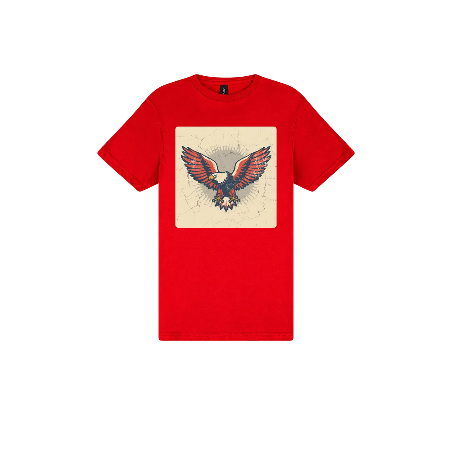 Red front flat lay