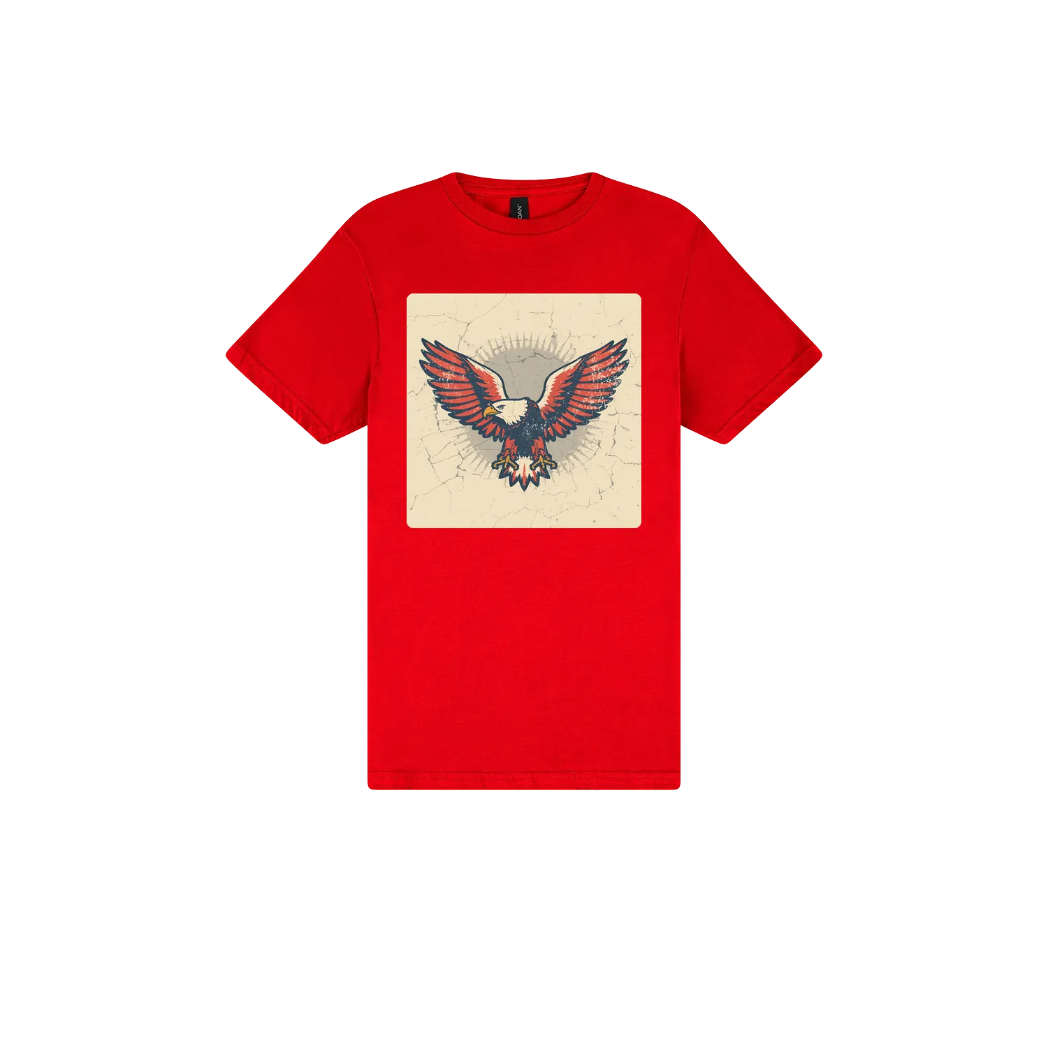 Red front flat lay