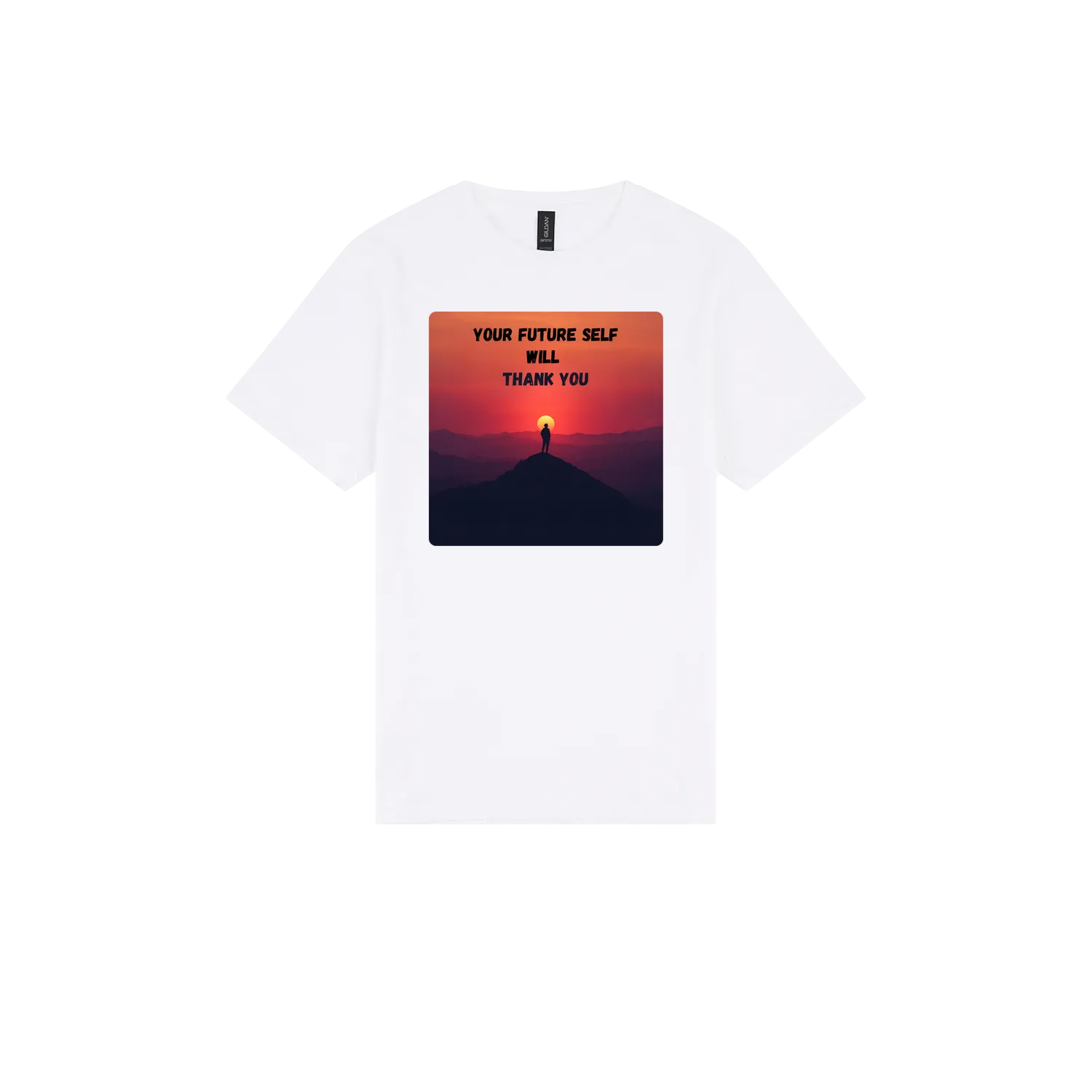 White front flat lay