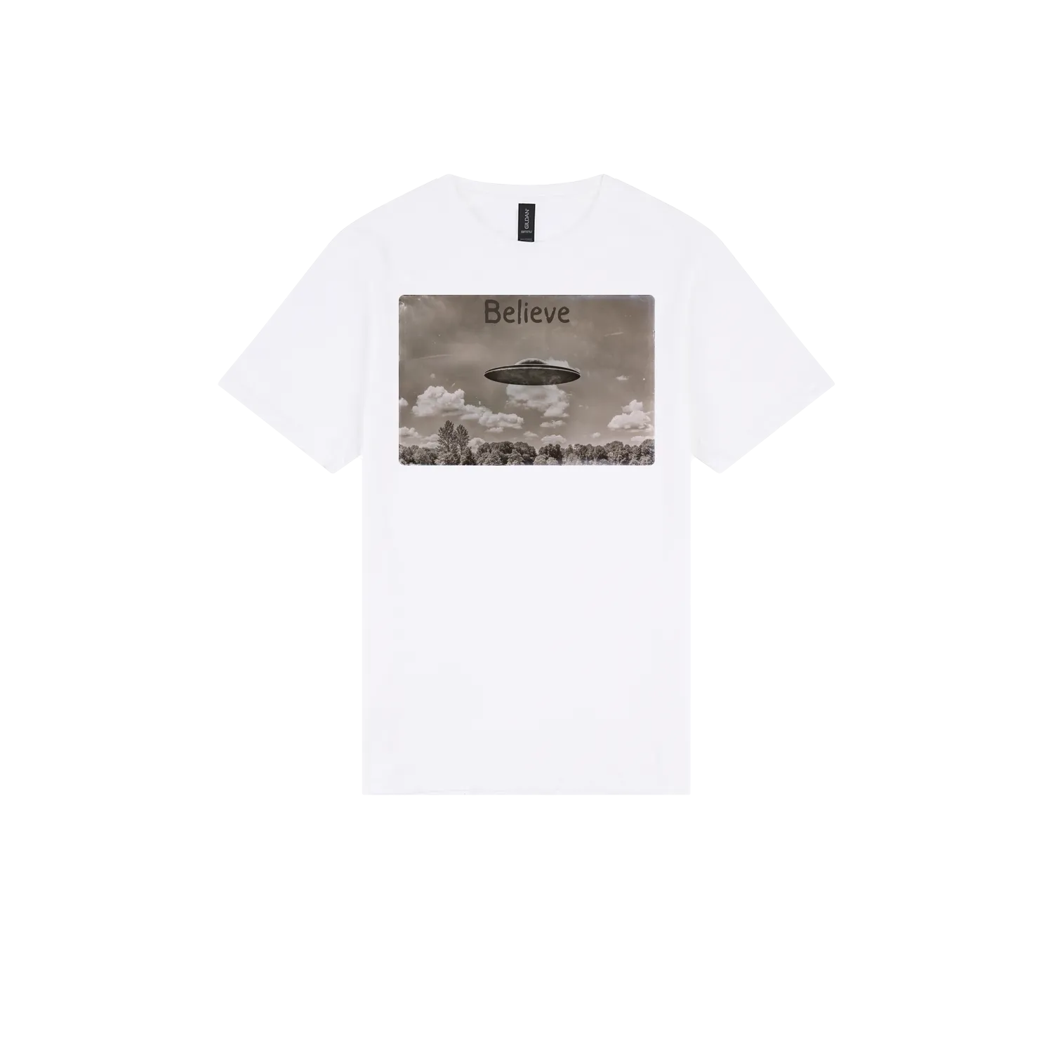 White front flat lay